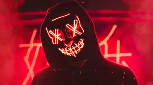 Neon Mask 3378 X 1900 Wallpaper