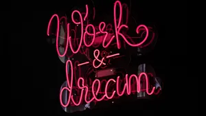 Neon Pink 4k Ultra Hd Motivational Wallpaper