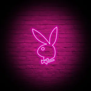Neon Pink Playboy Logo Wallpaper