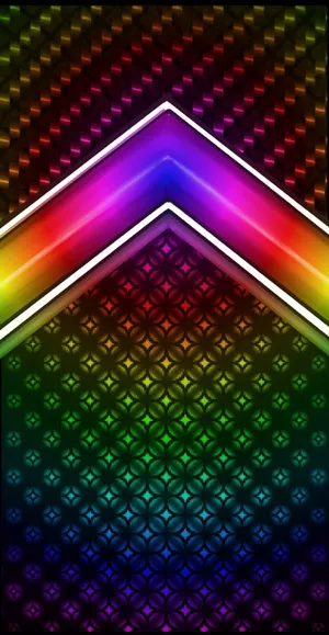 Neon Rainbow Pattern Abstract Wallpaper