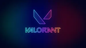 Neon Valorant 2k Logo Wallpaper