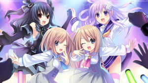 Neptunia, The Powerhouse Of The Video Game World Wallpaper