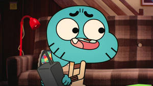 Nervous Gumball Smile Wallpaper