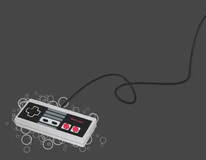 Nes Controller In Gray Wallpaper