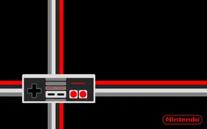 Nes Controller With Lines Wallpaper