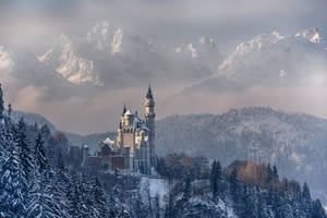 Neuschwanstein Castle-a Fairytale Winter Wonderland Wallpaper
