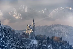 Neuschwanstein Castle-a Fairytale Winter Wonderland Wallpaper