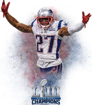 New England Patriots Cornerback Jc Jackson Graphic Art Wallpaper