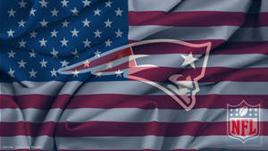 New England Patriots Logo Flag Wallpaper
