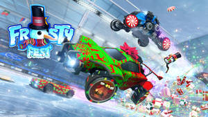 New Frosty Fest Edition Of Rocket League Wallpaper