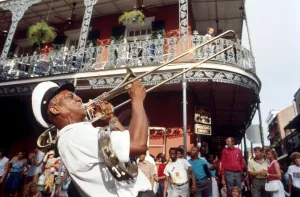 New Orleans Mardi Gras Jazz Music Wallpaper