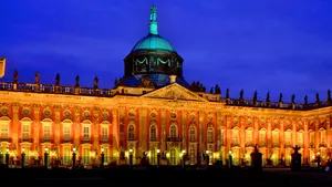 New Palace Potsdam At Night Wallpaper