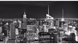 New York Aesthetic Black And White Wallpaper