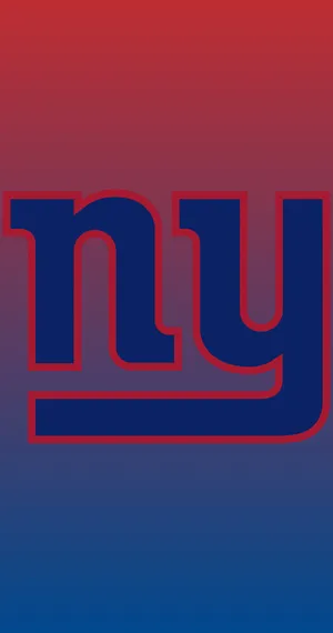 New York Giants Logo Gradient Background Wallpaper