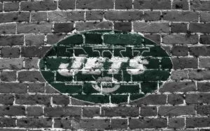New York Jets Brick Wall Wallpaper