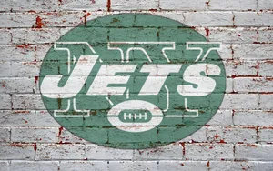 New York Jets White Brick Wall Wallpaper