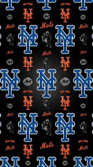 New York Mets Pattern Iphone Baseball Wallpaper