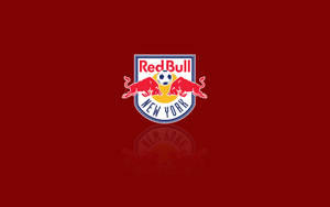 New York Red Bulls Logo Red Wallpaper