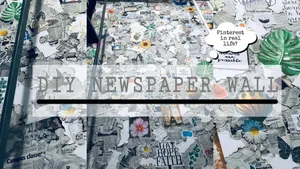 Newspaper Aesthetic Diy Newspaper Wall Wallpaper
