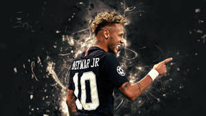 Neymar 4k White Lights Wallpaper