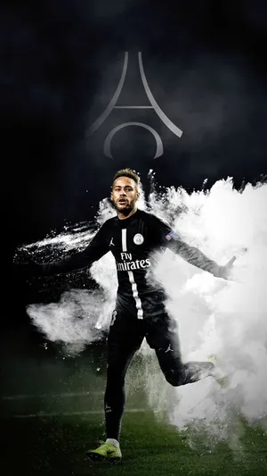 Neymar Ultra Hd Smoke Effect Wallpaper