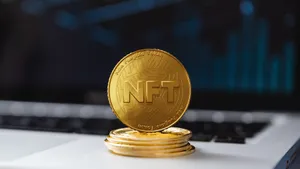 Nft Gold Coin Trophy Wallpaper