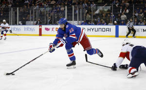 Nhl Mika Zibanejad Rangers Versus Panthers Wallpaper