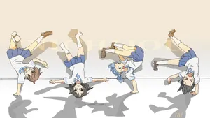 Nichijou Cartwheel Wallpaper