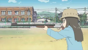 Nichijou Mai With A Rifle Wallpaper