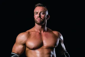 Nick Aldis Black Background Wallpaper