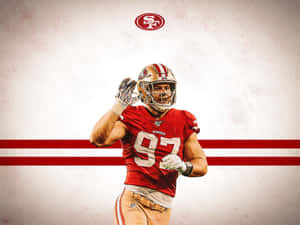 Nick Bosa Tackling A Ball Carrier Wallpaper