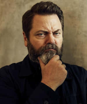 Nick Offerman Taking A Break Wallpaper