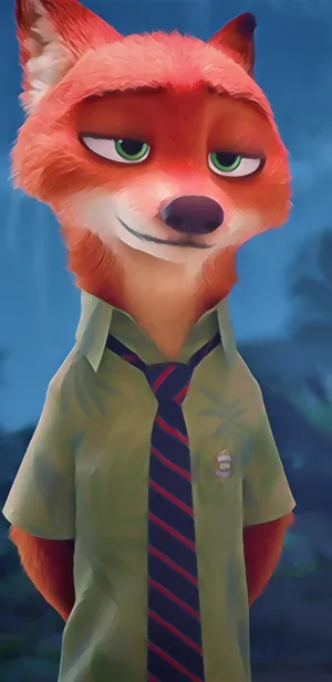 Nick Wilde Smirk Zootopia Wallpaper