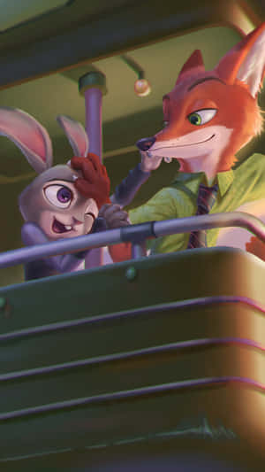 Nickand Judy Zootopia Adventure Wallpaper