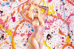 Nicki Minaj Hd Paint Splatter Wallpaper