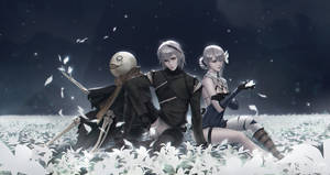 Nier Replicant White Moonflower Wallpaper