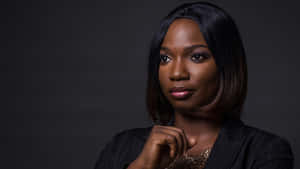 Nigerian Woman Black Setting Wallpaper