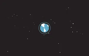 Night Earth Minimalist Laptop Art Wallpaper