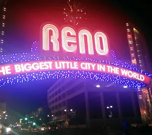 Night Lights Of Reno, Nevada Wallpaper