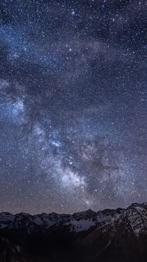 Night Mountain Cloudy Wallpaper