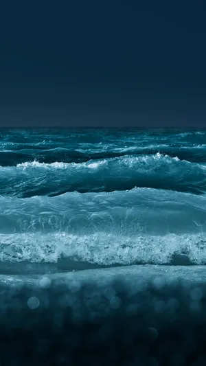 Night Ocean Wave Iphone Wallpaper