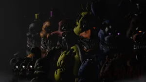 Nightmare Freddy Animatronics Wallpaper