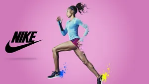 Nike Girl Model Athlete Photograph Wallpaper