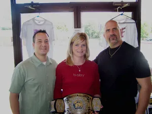 Nikita Koloff With Fansand Championship Belt Wallpaper