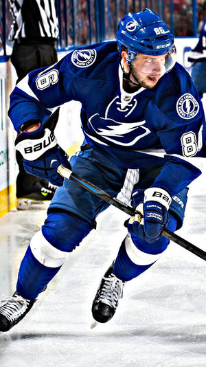 Nikita Kucherov Professional Ice Hockey Player Wallpaper