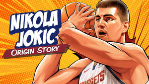 Nikola Jokic Comic Basketball Wallpaper