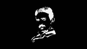 Nikola Tesla Contrast Art Wallpaper