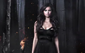 Nina Dobrev Graphic Poster Wallpaper