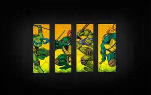 Ninja Turtle Side-by-side Wallpaper