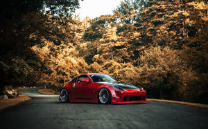 Nissan 350z - Zoom Into The Open Road Wallpaper